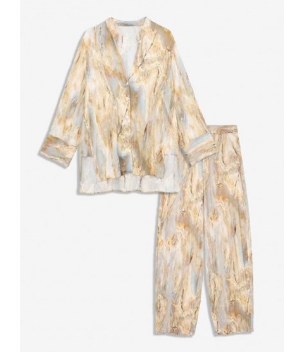 Women's Co Ord Matching Two Piece Set Ti...