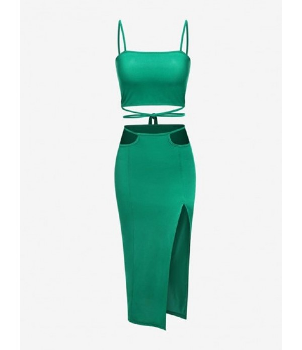 Criss Cross Floss Pelvic Cut Out Two Pie...