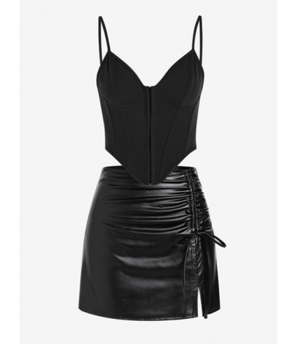 Hook Front Cupped Corset Style Bandage C...