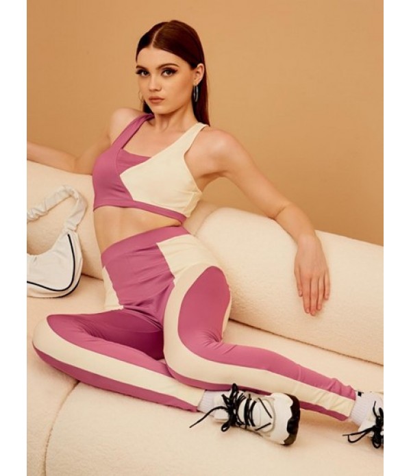 Two Tone Cross Two Piece Pants Set Two Tone Cross Two Piece Pants Set