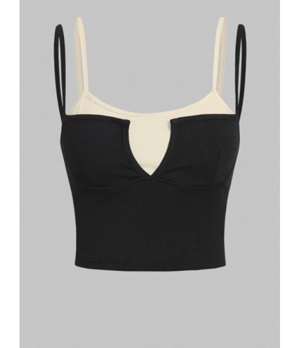 Two Piece Dress V Notched Twofer Camisole With Cinched Asymmetrical Skirt Two Piece Dress V Notched Twofer Camisole With Cinched Asymmetrical Skirt