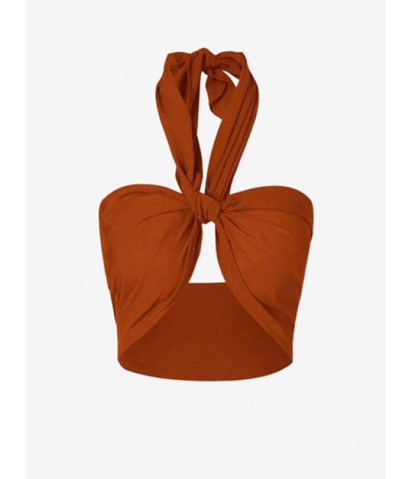 Multiway Bandeau Top And Pleated Wide Leg Pants Set