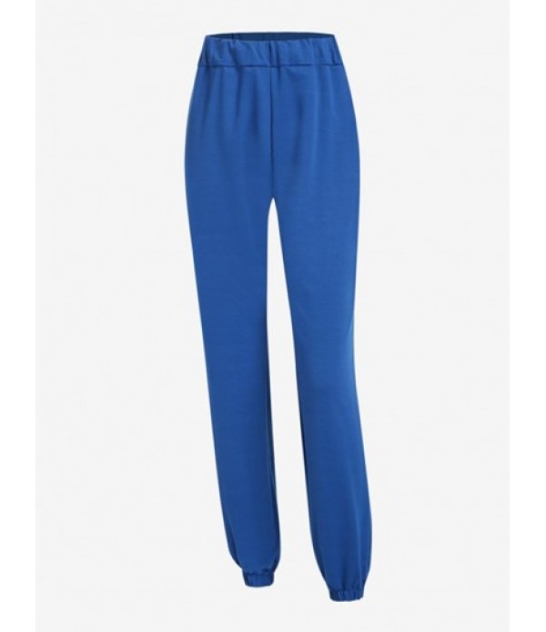 Hooded High Waisted Jogger Sweatpants Set