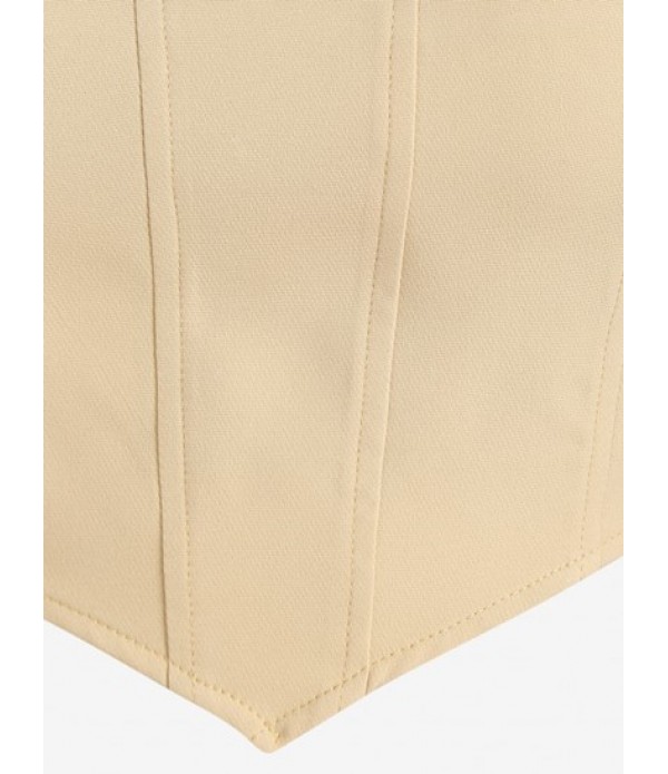 Bandeau Scarf Hem Back Zip Skort Set