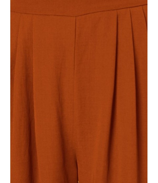 Multiway Bandeau Top And Pleated Wide Leg Pants Set