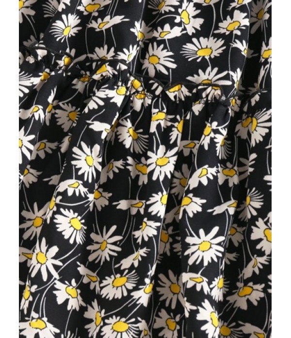 Daisy Floral Tie Off Shoulder Skirt Set