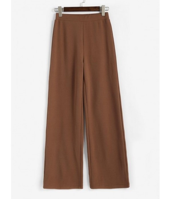 Shoulder Padded One Button Straight Pants Set