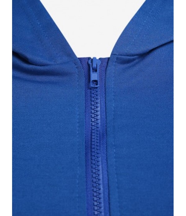 Hooded High Waisted Jogger Sweatpants Set