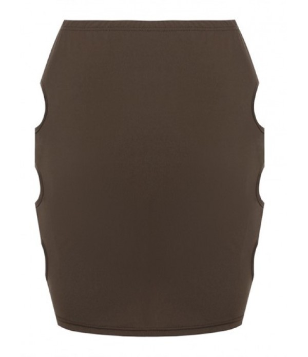 Keyhole Cami Top And Cut Out Side Mini Skirt Set