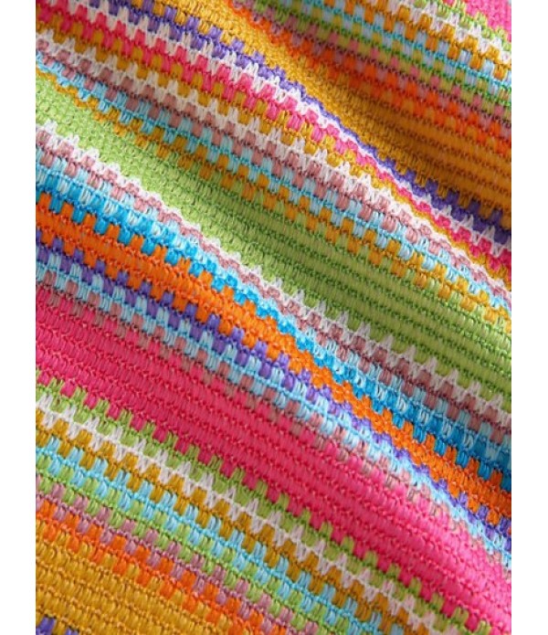 Women's Rainbow Knitted Halter Tie Back Bandana Top And Lace Up Tassels Crochet Openwork Knit Long Skirt Set Women's Rainbow Knitted Halter Tie Back Bandana Top And Lace Up Tassels Crochet Openwork Knit Long Skirt Set